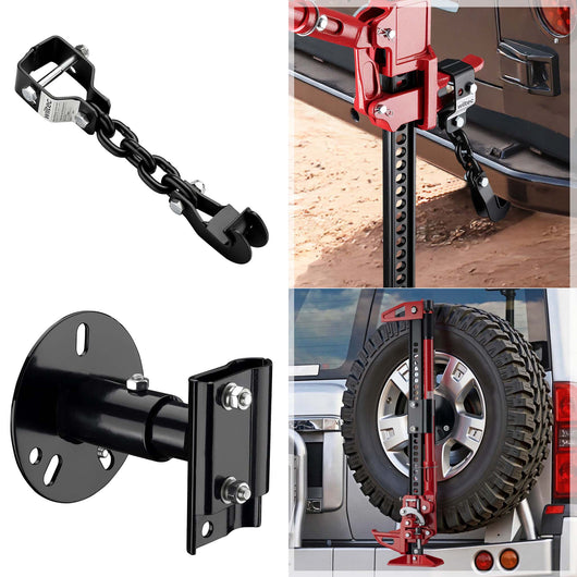 Farm Jack – Stoßstangen-Set, 48" Wagenheber bis 3000 kg mit max. Hubhöhe 105 cm plus Stoßstangen-Adapter