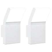 Applique per Esterni con LED 2 pz Bianche Alluminio Pressofuso CFW9574016