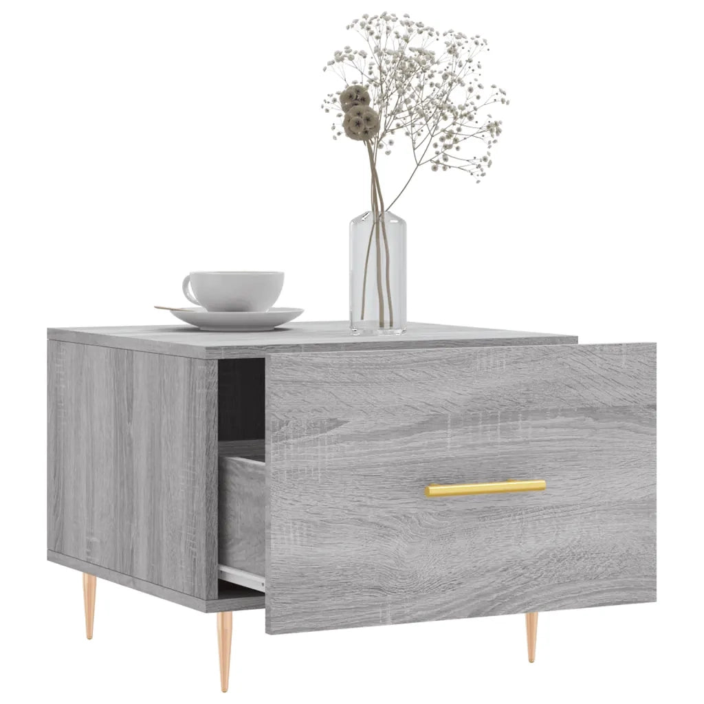 Tavolini Salotto 2pz Grigio Sonoma 50x50x40cm Legno Multistrato 829377