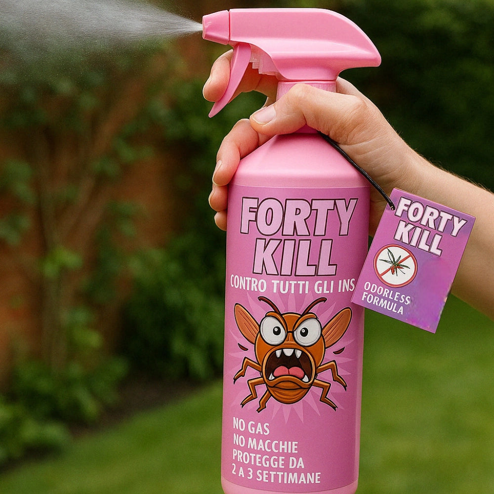 Insetticida zanzare giardino repellente fortykill protezione acari 4 pezzi