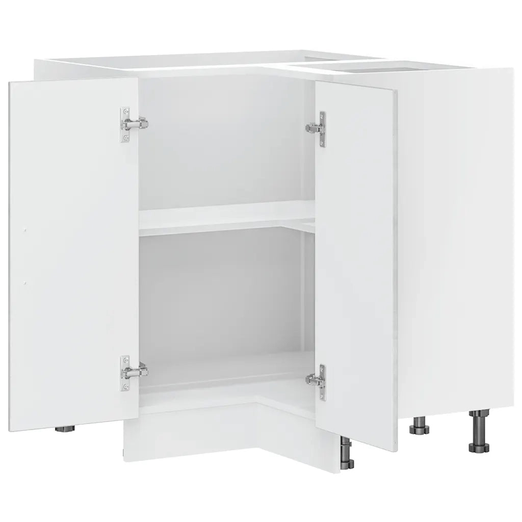 vidaXL Mobile Base ad Angolo Cucina Kalmar Grigio Cemento Truciolato