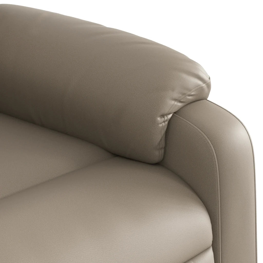Divano Sedia-Poltrona Reclinabile Cappuccino in Similpelle 951320