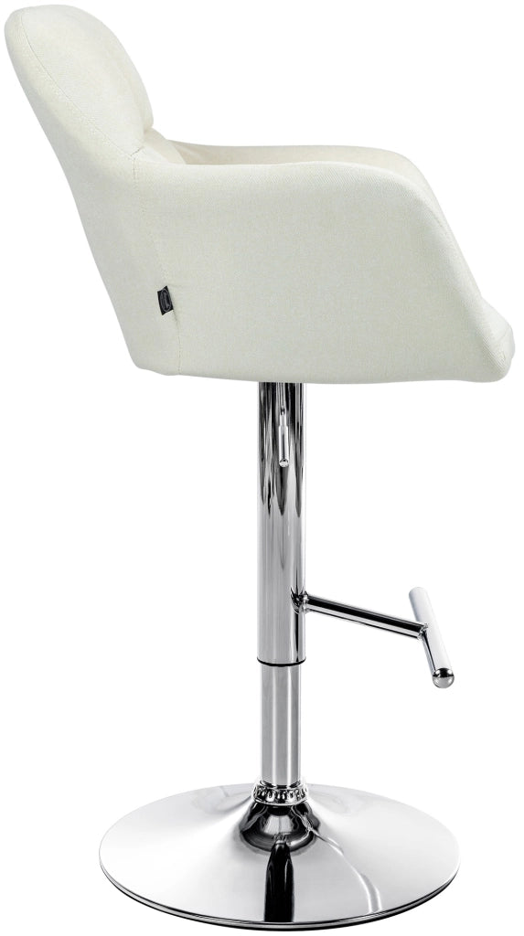 Barhocker Natoma Stoff chrom