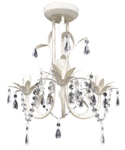 Lampada a sospensione in cristallo antico 30 cm bianco 2402016