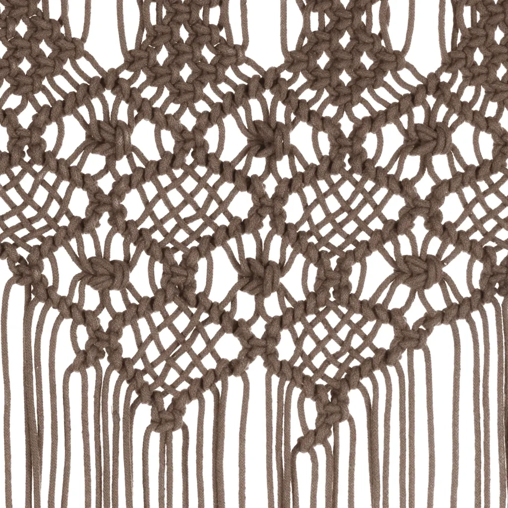 Tenda Macramè Grigio Talpa 140x240 cm in Cotone 323983