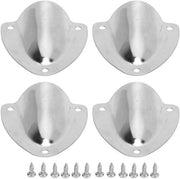 Aiuto di ventilazione in acciaio inossidabile - Cavo di alimentazione per cappuccio di ventilazione - Adatto per barche/camper - Installazione facile - 4 pezzi - Protezione elegante - Cappuccio di ventilazione