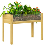 Hochbeet in legno con pannelli acrilici ¨C zephmum ¨C 110x50x80 cm