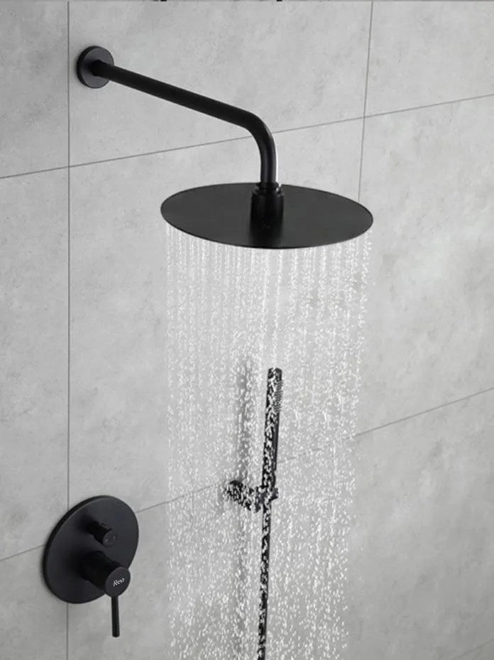 Set Doccia Da Incasso Rea Lungo Black + Box