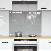 Schienale Cucina Grigio Chiaro 80x60x0,6 cm in Vetro Temperato di