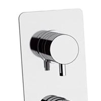 Miscelatore incasso vasca/doccia con deviatore a 3 posizioni su piastra unica serie vanity