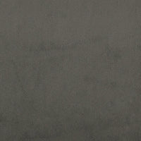 Testiera ad Orecchio Grigio Scuro 203x16x78/88 cm in Velluto