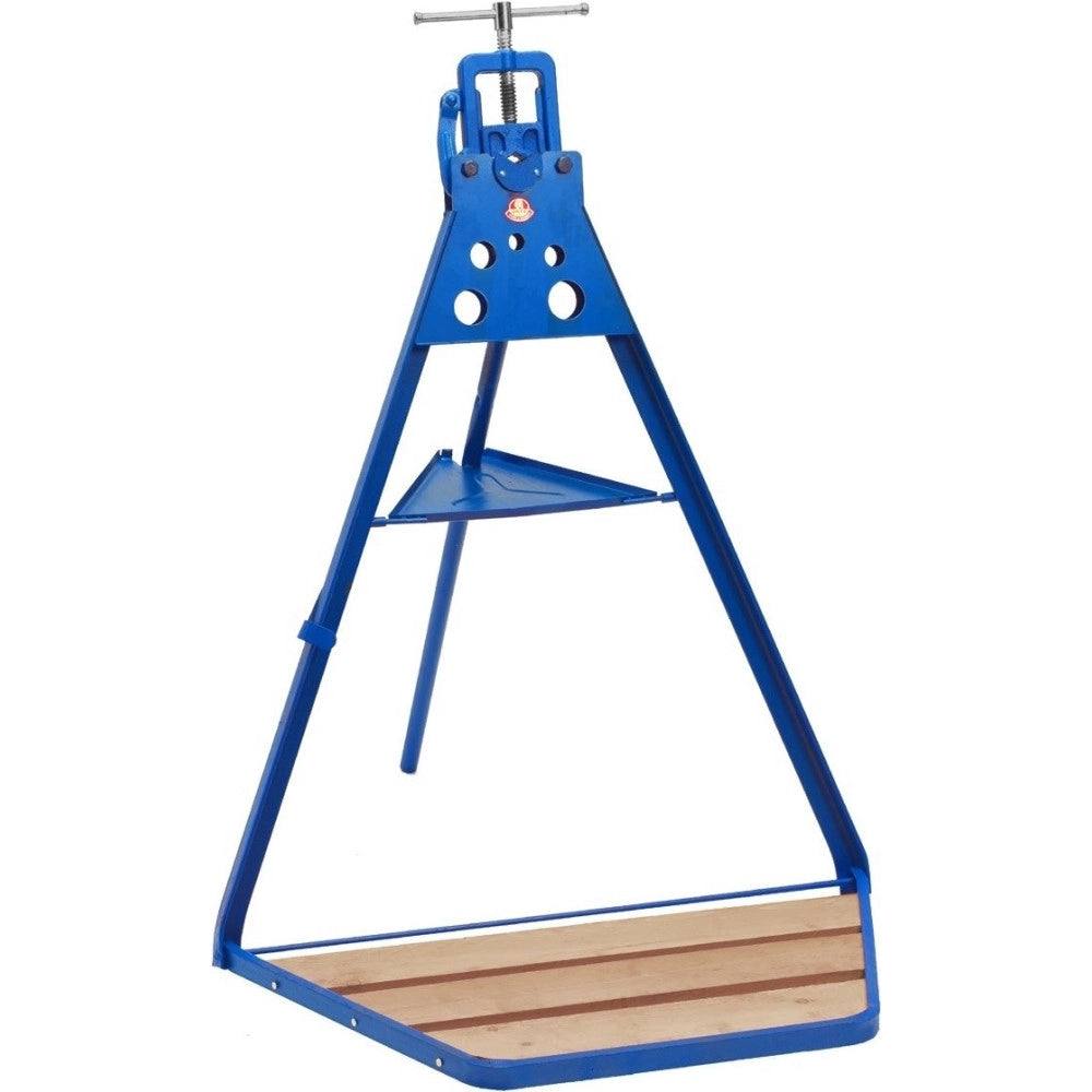 Trade Shop - Cavalletto Portatile Idraulico 4" Pollici Ariex Morsa Banco Tubi Da Lavoro -