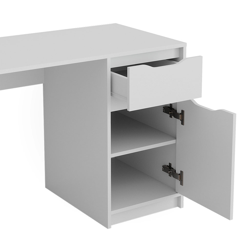 Vicco Scrivania Bianco 120 x 55 cm con cassetto