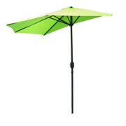 Mezzo ombrellone da parete verde anice - 270x135x230cm - Alluminio - Tela in poliestere 180g/m² - Manovella