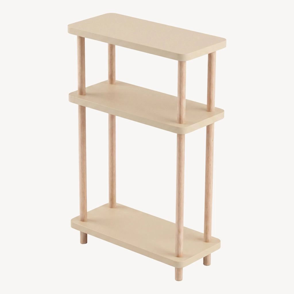 Scaffale da Terra Multiuso Nampernu a 3 Piani 62 x 40 x 18 cm - Color Crema [en.casa]