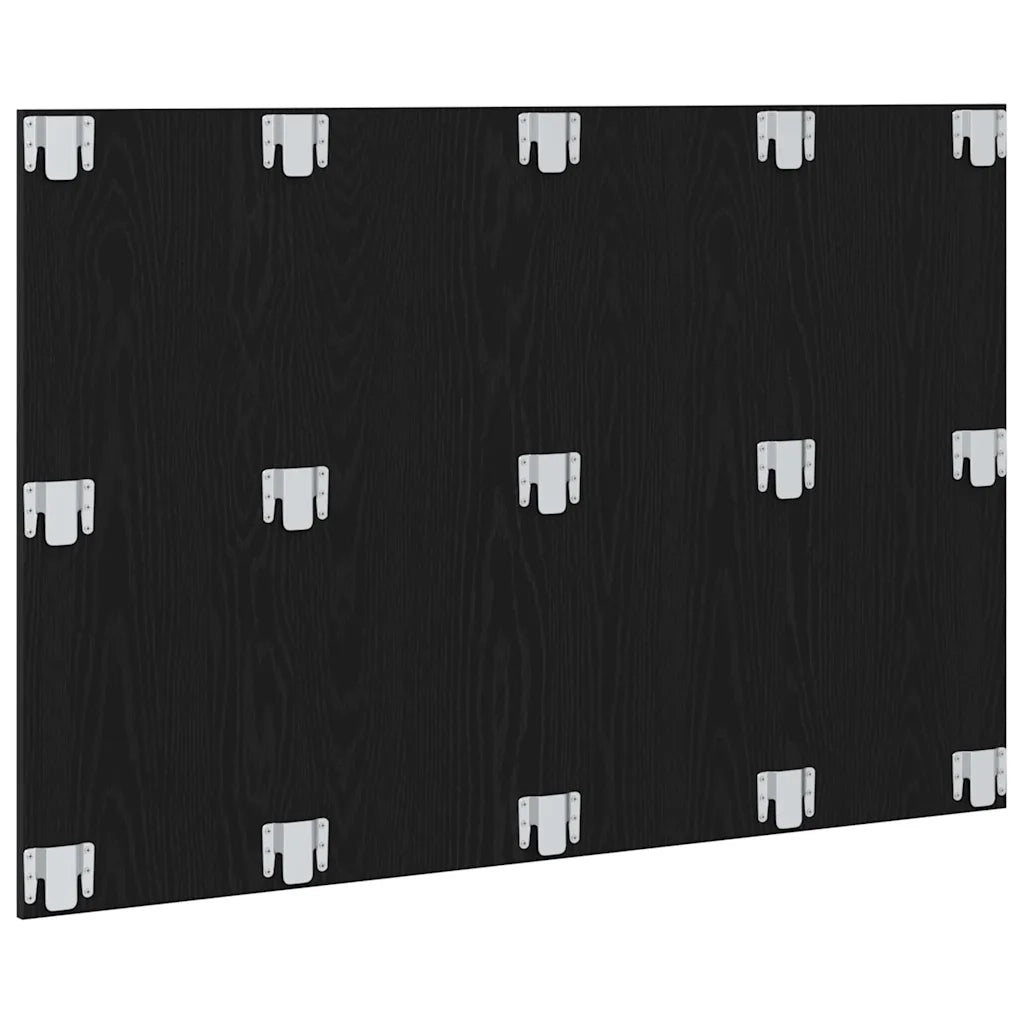 Testiera del letto con testiera Rovere Nero Legno multistrato 863157
