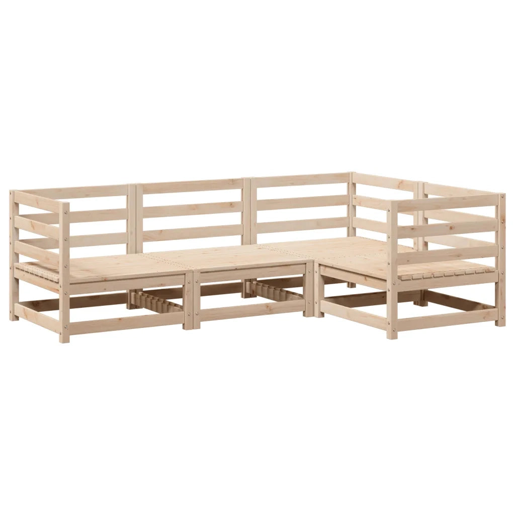 Set Divani da Giardino 4 pz in Legno Massello di Pino 3299408