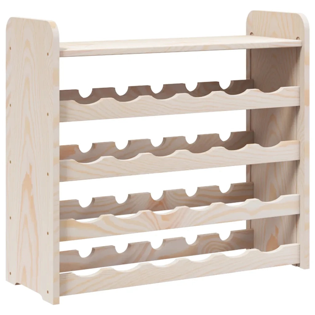 Portavini Pannello Superiore 67,5x25x60 cm Legno Massello Pino