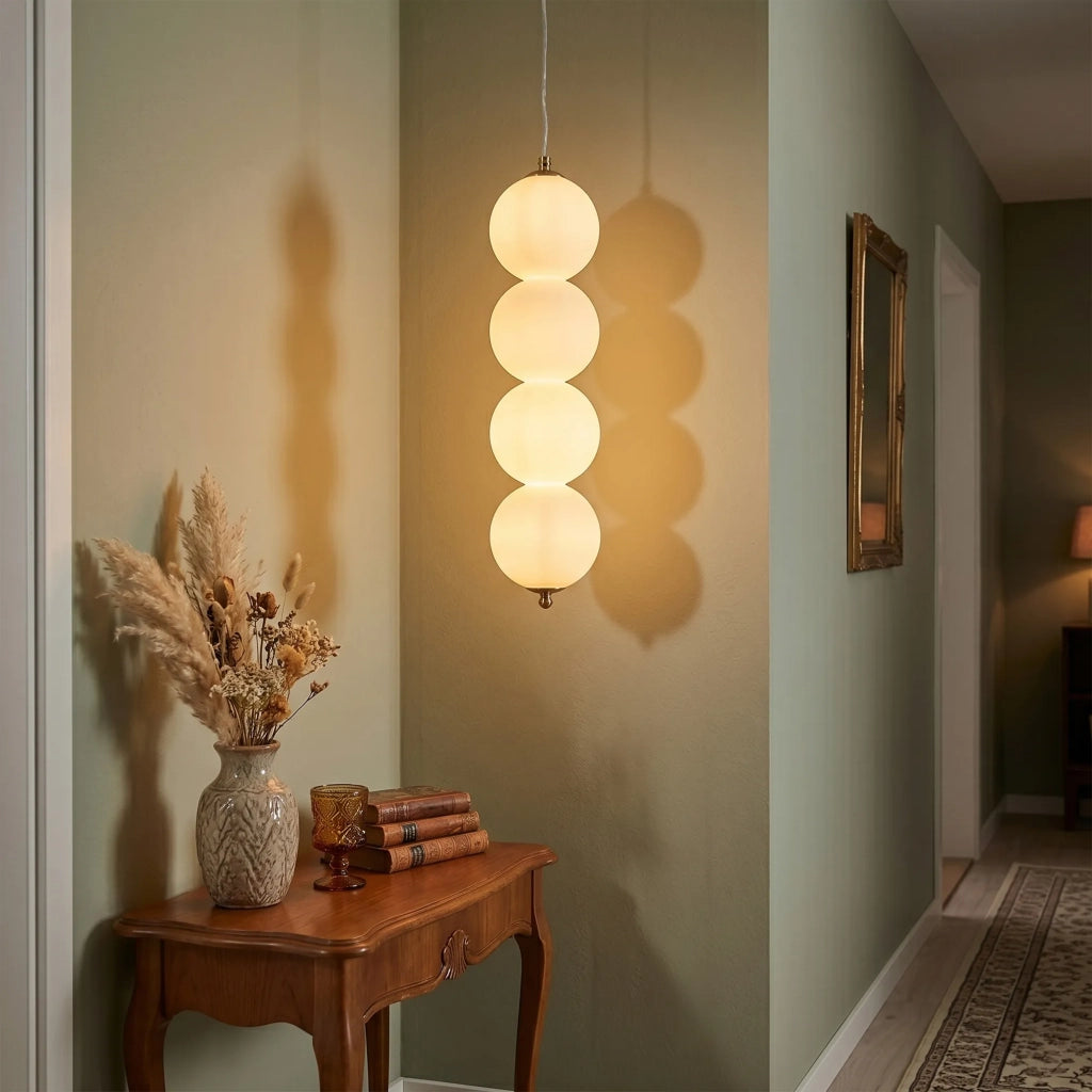 Lampada A Sospensione A Led Lhj118-4cp Oro Spazzolato