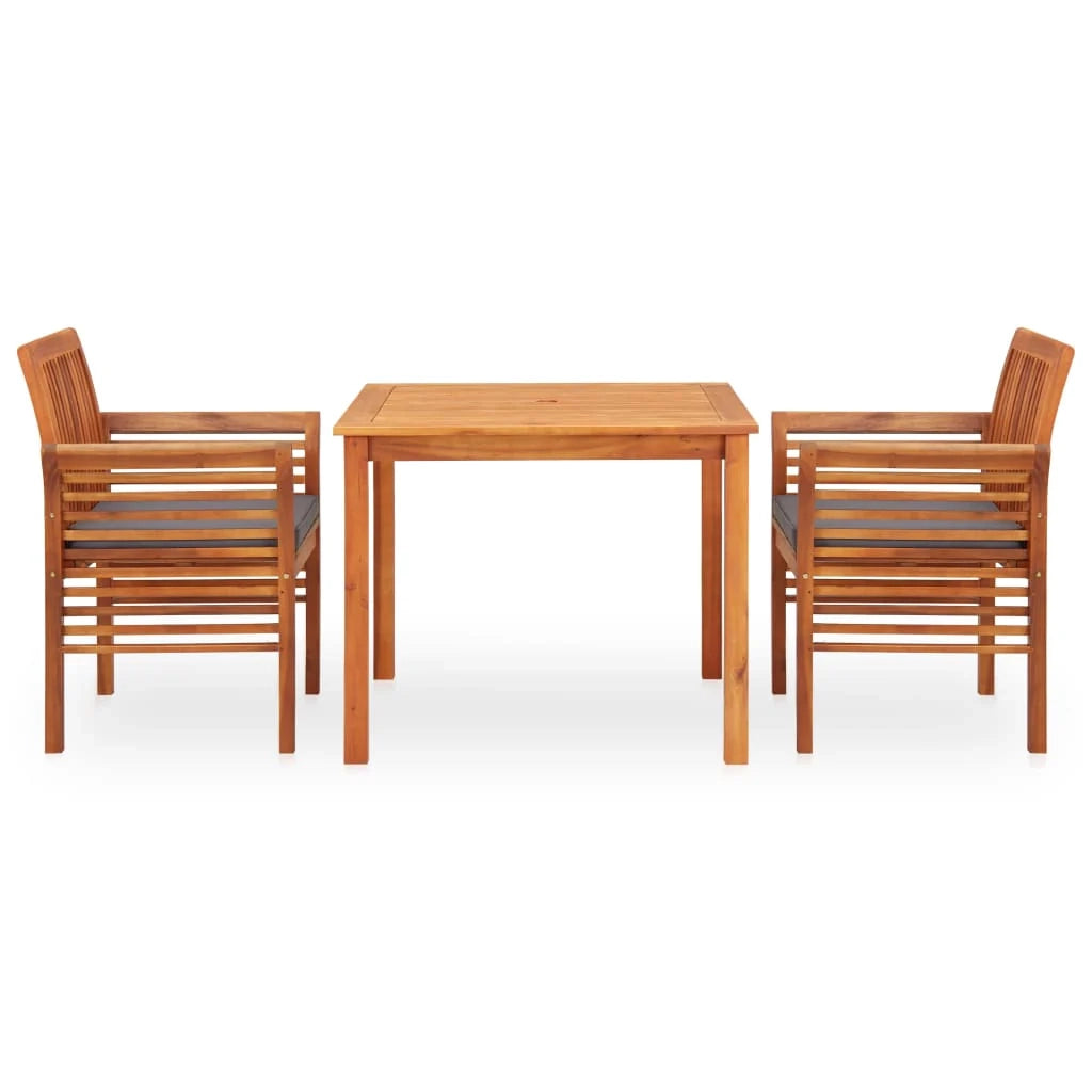 Set da pranzo da esterno 3 pezzi e cuscini legno massello di acacia 02_0014648
