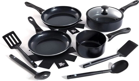 Set di padelle antiaderenti, padelle antiaderenti, accessori per cottura