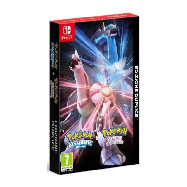 Nintendo pokémon diamante lucente - perla lucente double pak bundle dut, inglese, esp, francese, ita nintendo switch - 10007805
