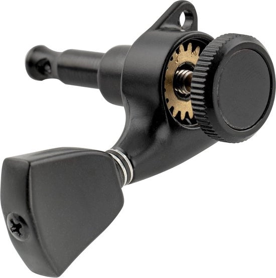 3x3 Rapporto 18-1 Chiusura a Chiave per Chitarra Elettrica/Acoustica con Bottone Keystone per Chitarre LP SG Stile Nero