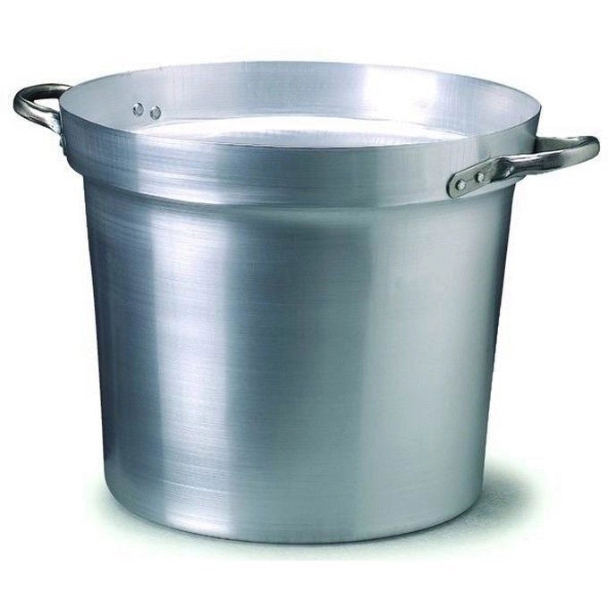 Pentoloni Alluminio per Salse Bordo H.cm.33 Lt. 35 Diametro cm. 45