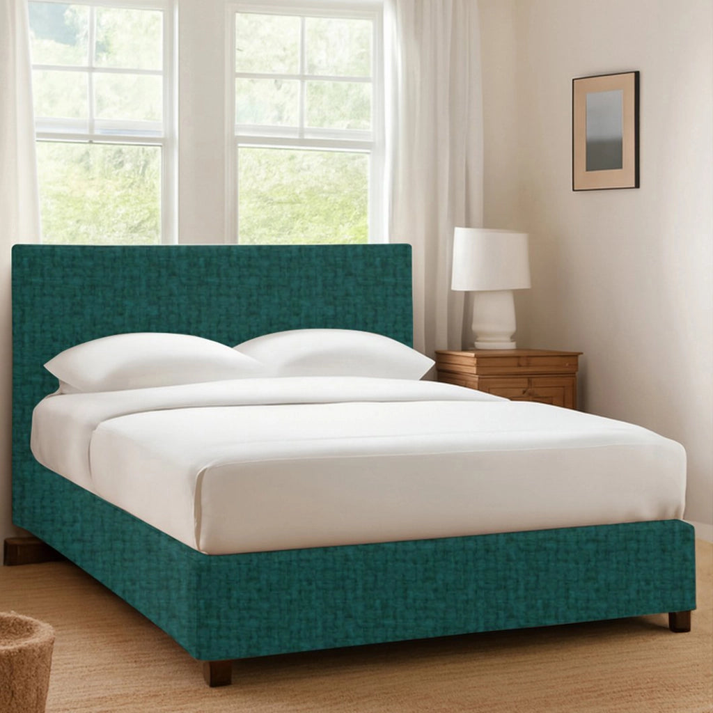 Dagenham, Letto Singolo Sfoderabile Made in Italy, Verde Petrolio