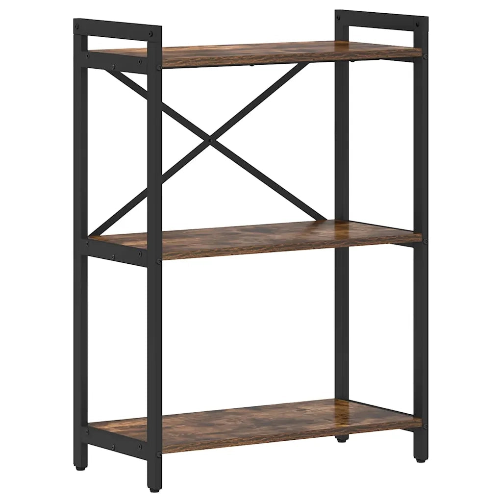 vidaXL Libreria Rovere fumo 60 x 30 x 83 cm Legno multistrato
