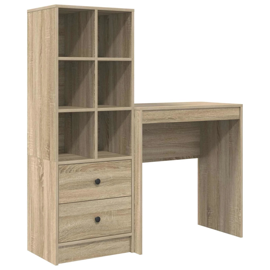 Scrivania con cassetto con lo scaffale 2 pcs Rovere Sonoma 3337307