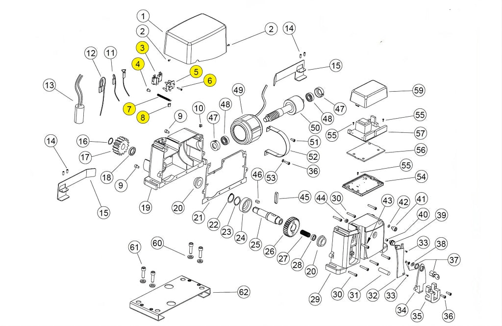GRP024 GRUPPO FINECORSA AG FUTURE KV10 RICAMBIO