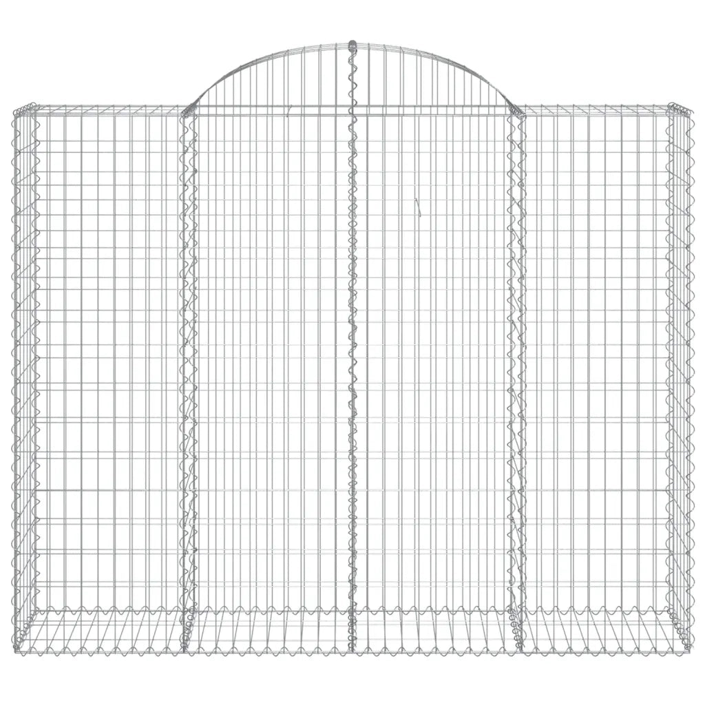 Cesti Gabbioni ad Arco 20 pz 200x50x160/180 cm Ferro Zincato