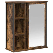 Pensile da Bagno | Armadio da bagno con Specchio Rovere Fumo 50x21x60 cm