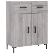Buffet credenza cassettiera armadio mobile contenitore organizer cucina soggiorno Sonoma 69,5 x 34 x 90 cm legno ingegnerizzato grigio 02_0036472