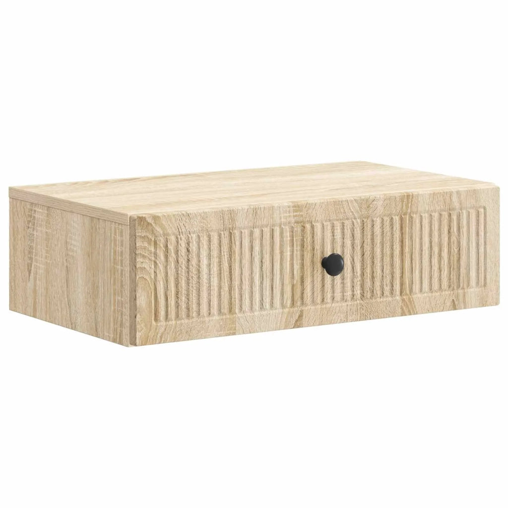 Tavolino da Parete Laterale Rovere Sonoma 59 x 34,5 x 17 cm 897977