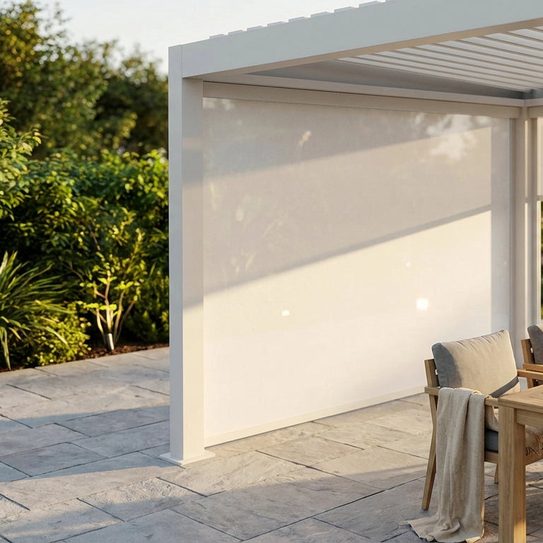 Parete laterale per pergola in alluminio textilene - TONY