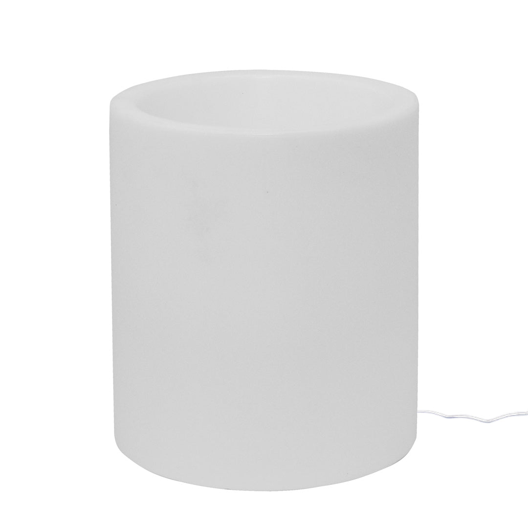 Vaso Luminoso da Esterno 35x42 cm In Polietilene Rose Led Rgb