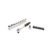 Stanley FMMT82681-0 FATMAX Set chiavi a bussola e inserti 1-2'' 21 pezzi con cricchetto 120 denti colore Nero