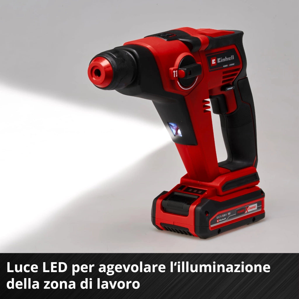 Martello Tassellatore a Batteria Sdsplus 1,3J (tehd 18 12 Li) Einhell