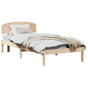 Letto singolo | Letto per adulti | Struttura del letto Naturale 90 x 190 cm Pino massello