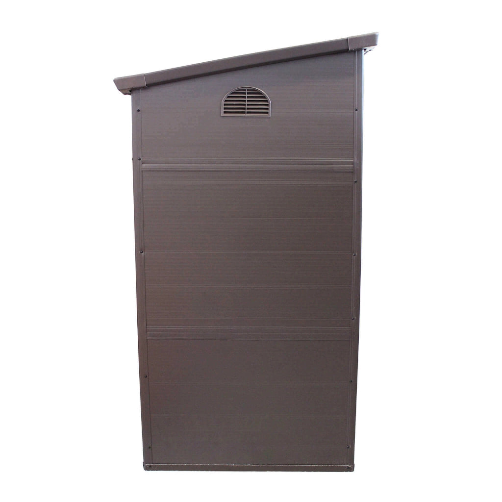 Casetta Porta Attrezzi da Giardino in Plastica cm 111x191x194 - REX