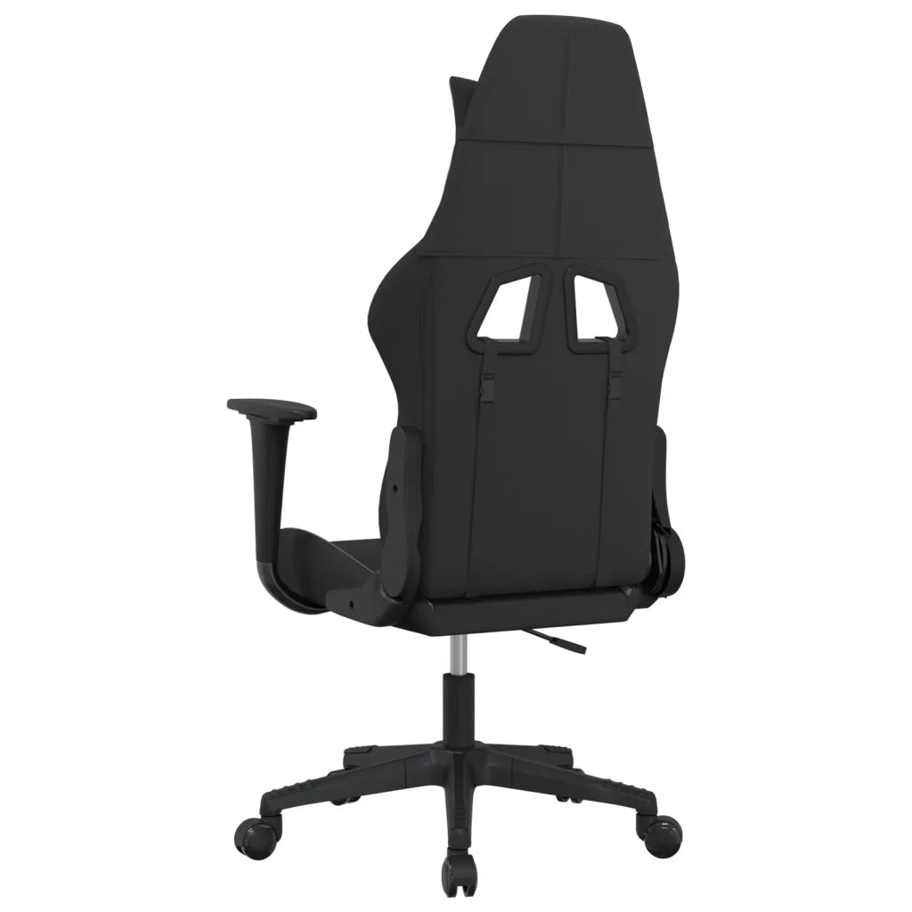 vidaXL Sedia da Gaming Nero e Grigio Chiaro in Tessuto