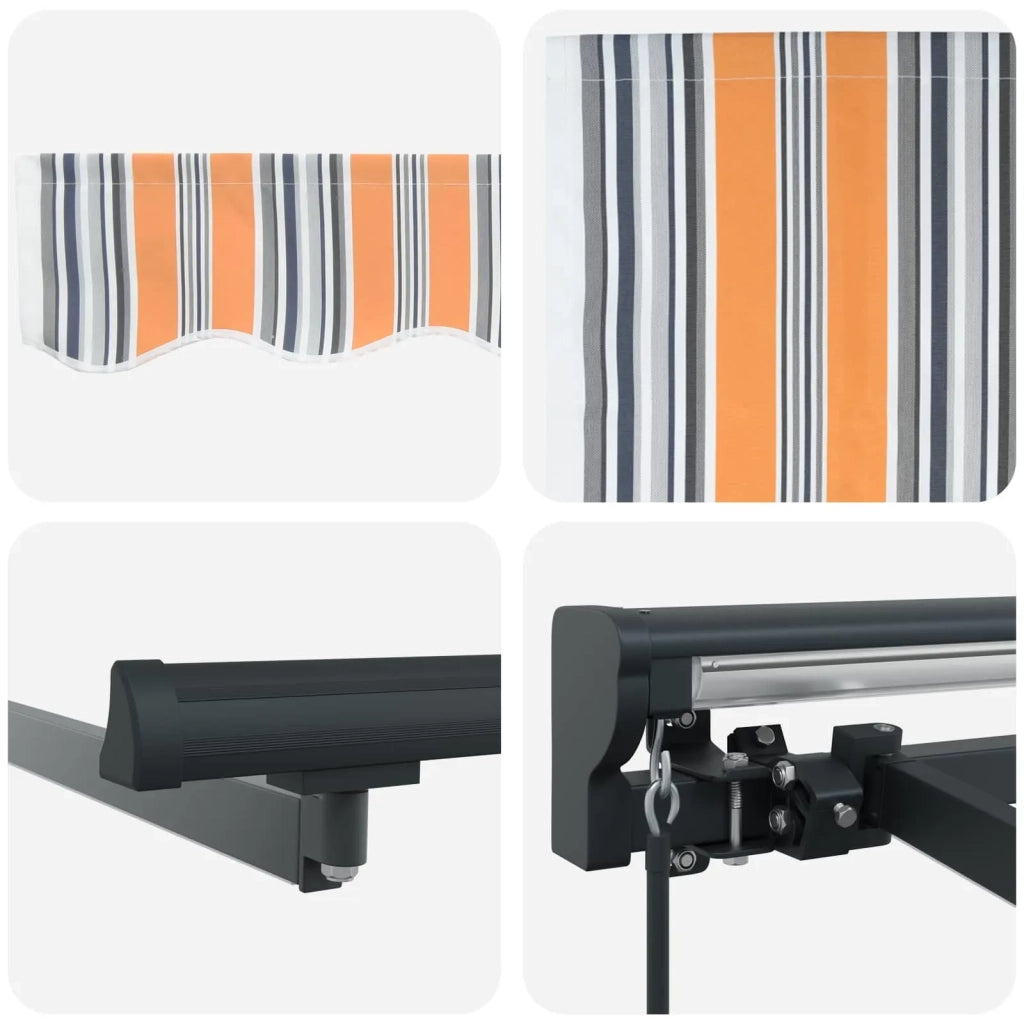 Cornice per Tenda Manuale con LED 5 × 3,5 m 3420943