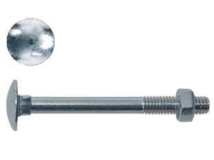 BULLONE ACCIAIO TESTA TONDA CON DADO- - ø mm.5x40 - 200 pezzi AMBROVIT