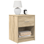 Comodini 2 pz con Cassetto Rovere Sonoma 40x34x50 cm