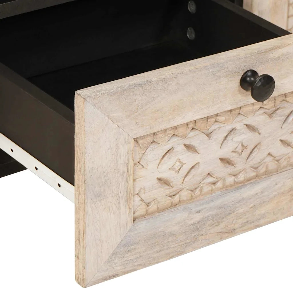 Mobile TV con cassetto-Credenza per TV Bianco 70 x 33 x 46 cm Legno multistrato 313128