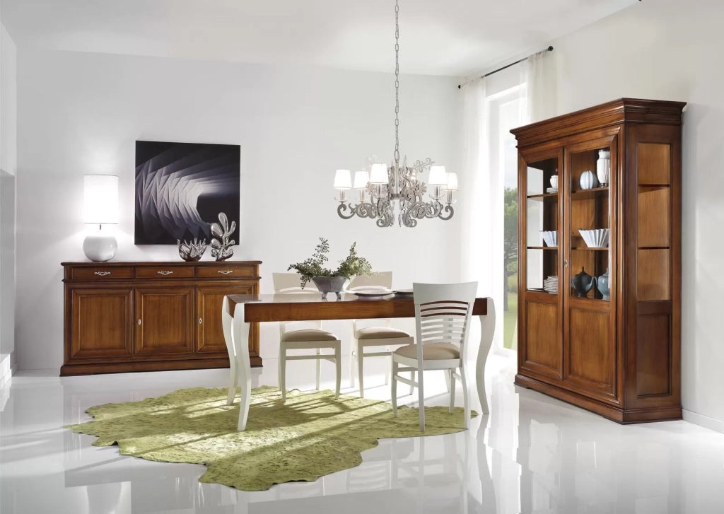 Tavolo rettangolare in legno bicolore 120x85x81 cm fisso - Mobili 2G