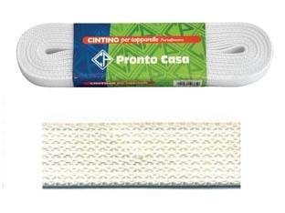 CINTINO NYLON BIANCO PER AVVOLGIBILI IN MATASSINE- - mt.7,5x mm.22h. in matassina gr.23 per metro - 12 matassa