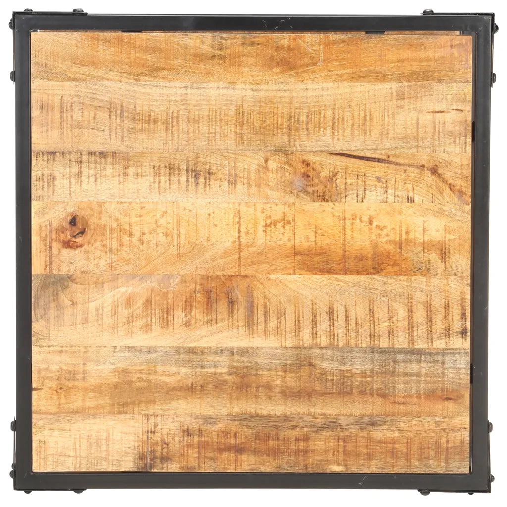 Tavolino da Salotto 60x60x35 cm in Legno Massello di Mango 321794
